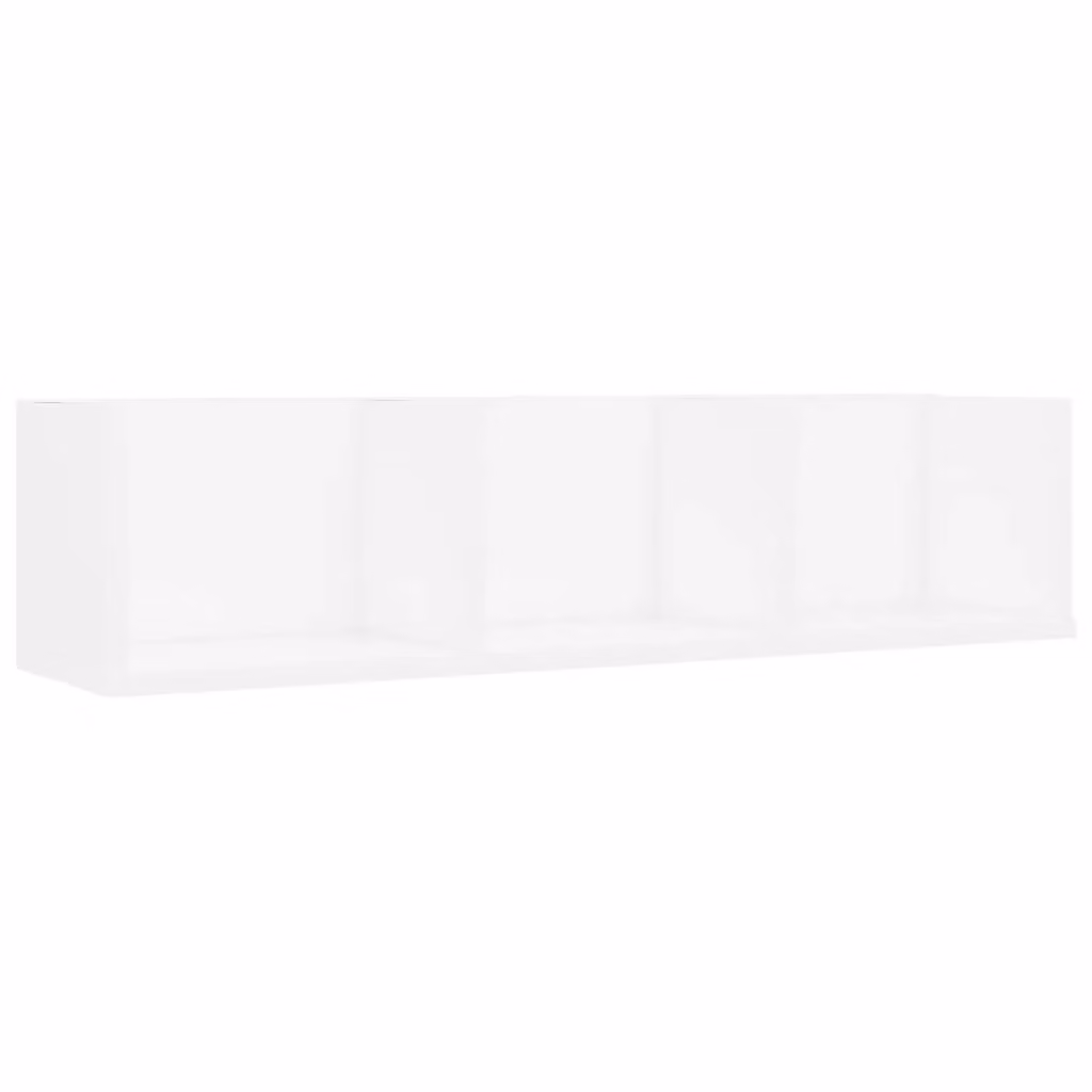 Berkfield Home White CD Wall Shelf W/D/H: 75 x 18 x 18 cm – 2