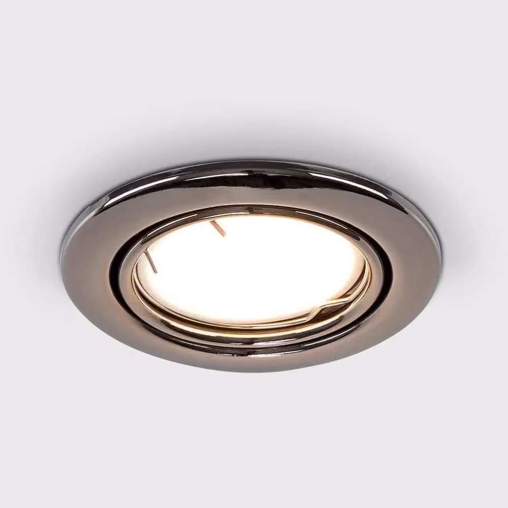 ValueLights 6 Pack of Tiltable Fire Rated Recessed LED Downlights in Chrome with Cool White Bulbs – 2