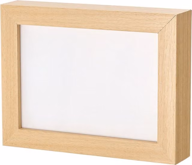 Lifeideas A5 Magnetic Wood Photo Frame, Brown, Rectangular, Single, Wall Mount