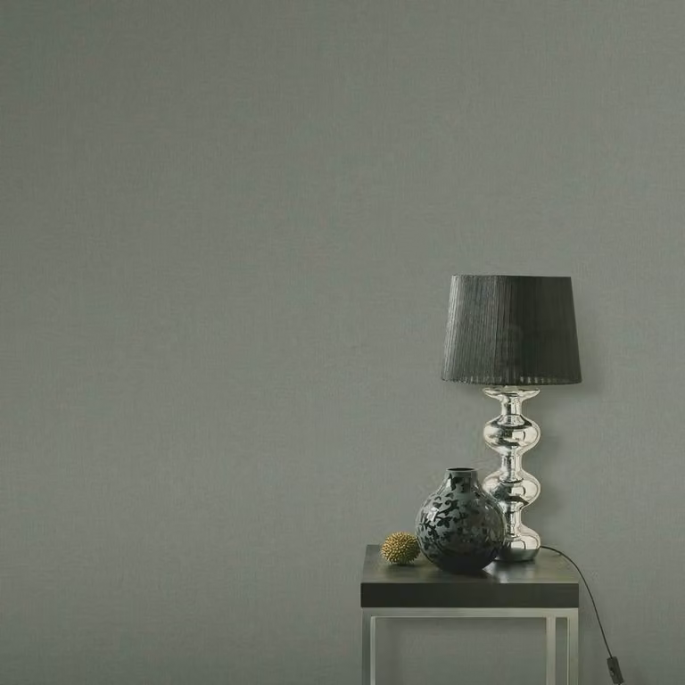 Erismann Plain Textured Vinyl Wallpaper in Green