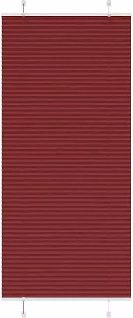Berkfield Home Single Pleat Corded Blind in Bordeaux Red, W: 84.4 cm, H: 200 cm, Semi-Transparent Polyester Fabric – 1