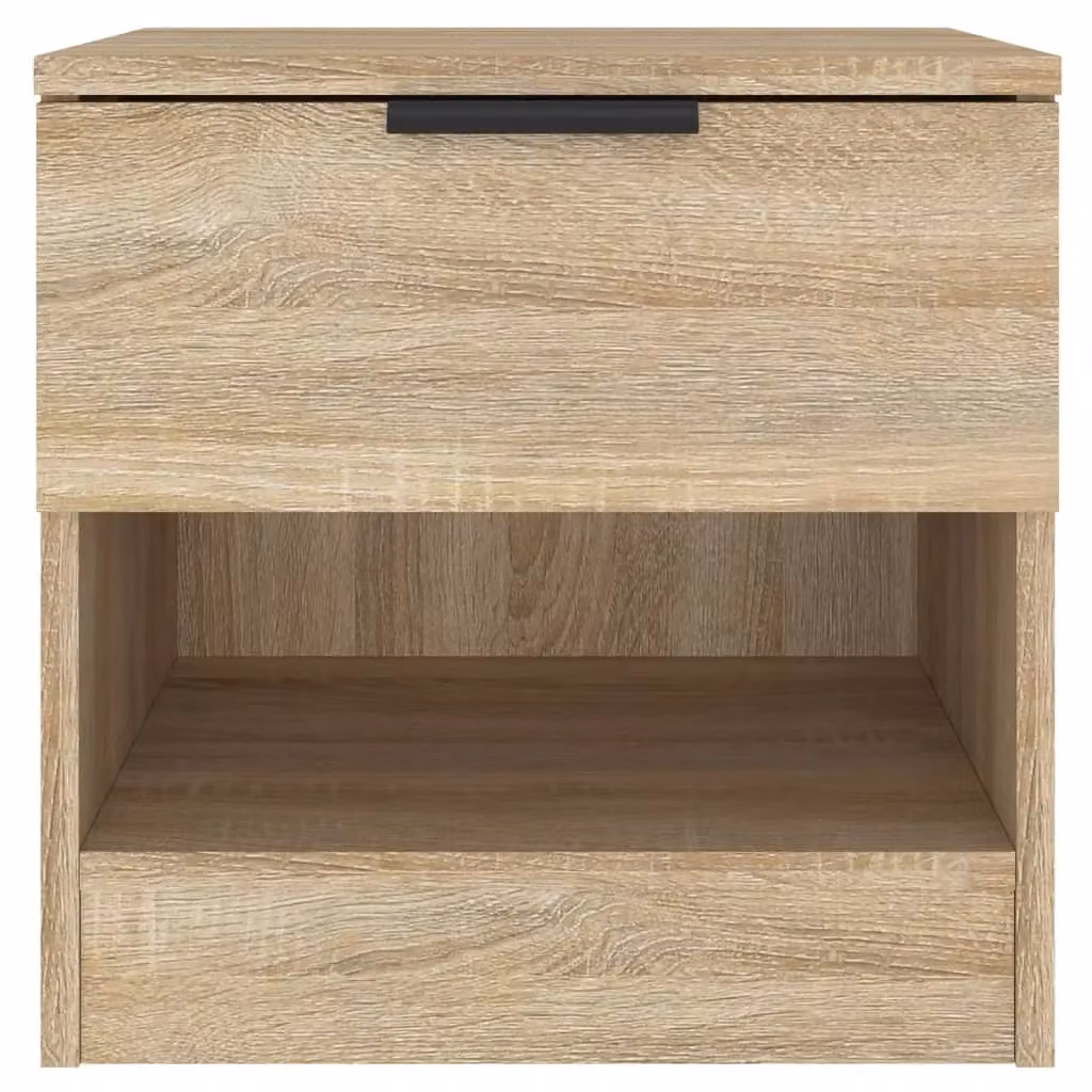 Berkfield Home Set of 2 Sonoma Oak Bedside Cabinets in Brown – 3
