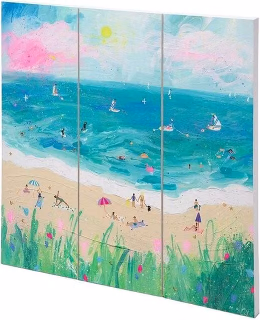 Mary Donald The Best Day Square Wood Plaque in Multicolour