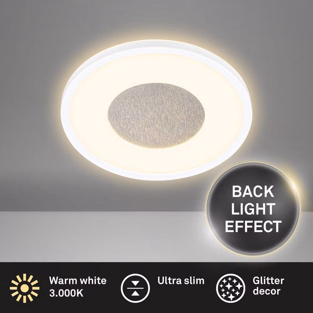 Briloner LED Ceiling Light, White, Diameter: 29 cm, 2400 lm, 3000 K Warm White – 2