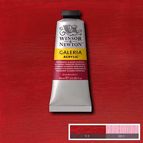 Winsor & Newton Galeria Acrylic Paint, Alizarin Crimson, 60 ml – 3