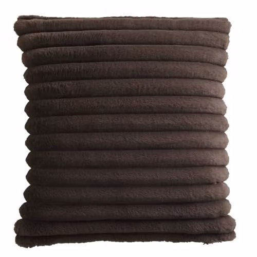 Appletree Morritz Faux Fur Square Filled Cushion in Brown, W/D/H: 55 x 55 x 55 cm – 4