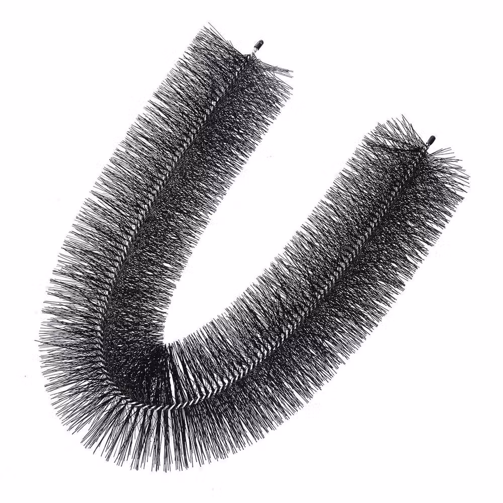 VEVOR 10 Pack Durable Black Gutter Brushes with Galvanised Steel and Polypropylene – 9