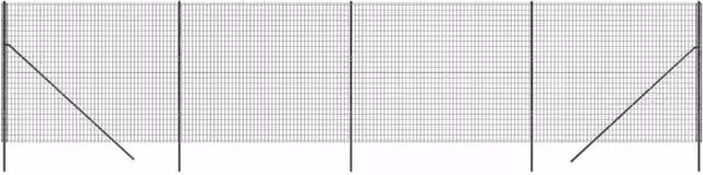 Berkfield Home Anthracite and Black PVC Coated Galvanised Steel Wire Mesh Fence – 1