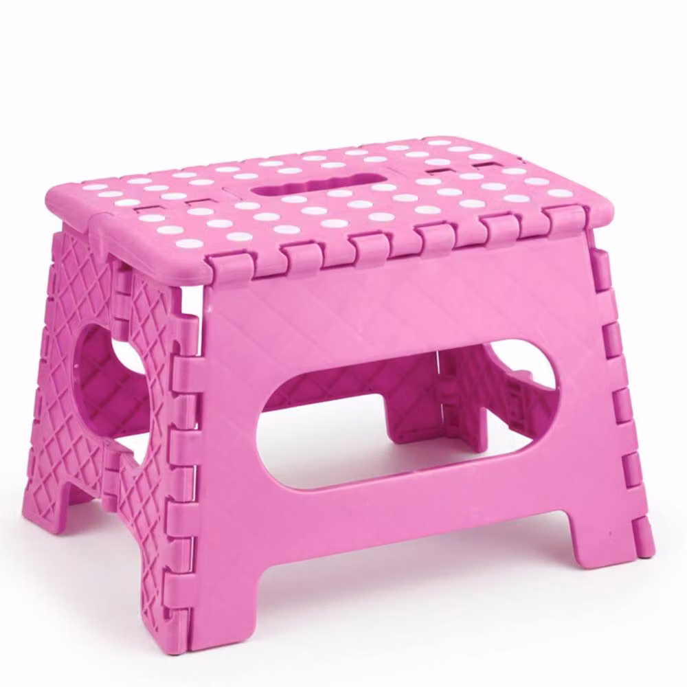 Bedsland OSH Small Handy Plastic Folding Stool in Pink – 2
