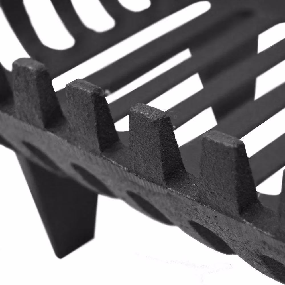 Home Discount Fire Vida Cast Iron Log Basket in Black, W/D/H: 16.0 x 38.0 x 26.0 cm – 2