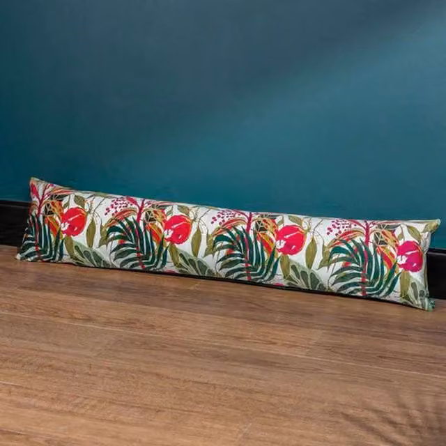 Wylder Kali Jungle Foliage Draught Excluder in Green and Multicolour