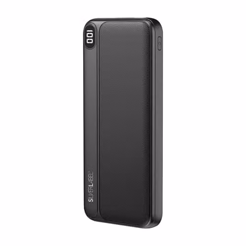 SilverLabel 10,000mAh Portable Power Bank with USB Output, Black – 1
