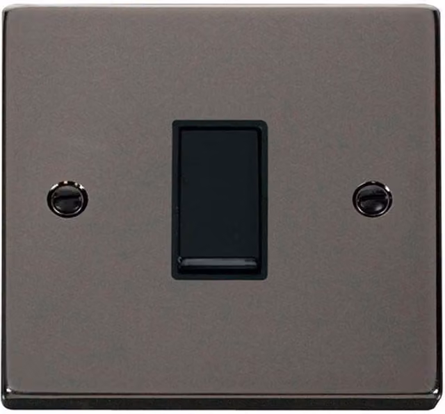 SE Home Black Nickel 10A 1 Gang 2 Way Light Switch