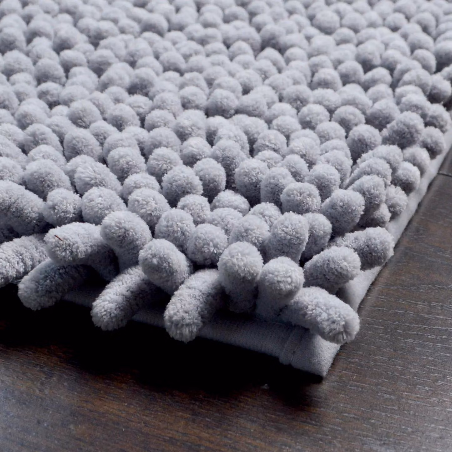 Allure Bath Fashions Jumbo Bobble Bath Mat in Grey, Non-Slip and Quick-Drying, W/D: 50 x 70 cm – 2
