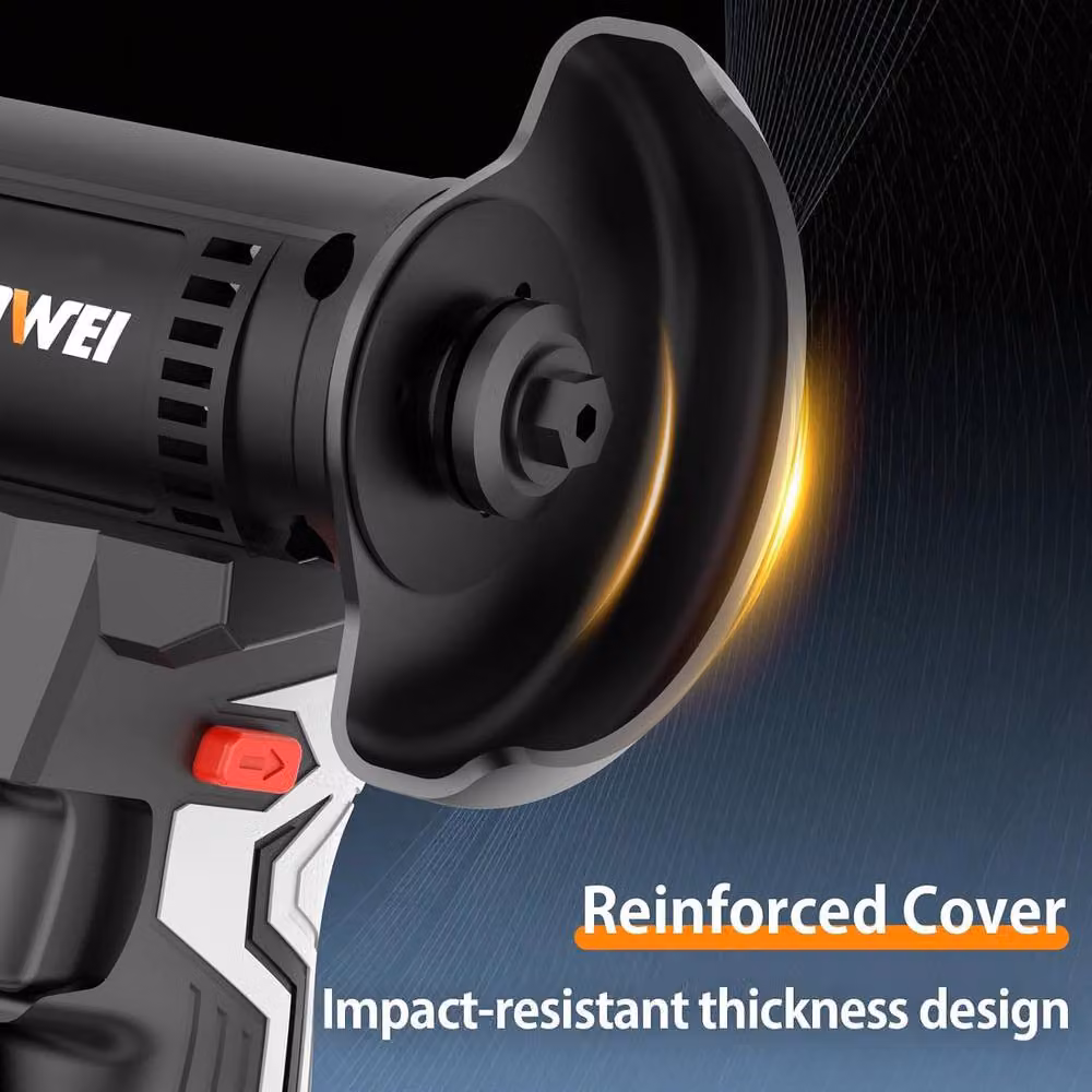 NANWEI Compact Cordless Angle Grinder 76mm in Black and Multicolour for Cutting, Grinding and Polishing – 4