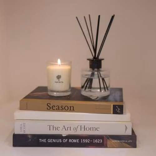 Nicola Spring Sage Retreat Soy Wax Scented Candle and Reed Diffuser Set, 160g Candle and 200ml Diffuser – 3