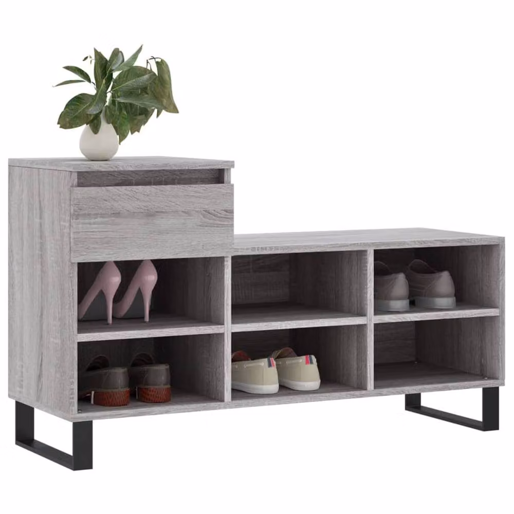 Berkfield Home Grey Sonoma Shoe Cabinet W/D/H: 102 x 36 x 60 cm – 3