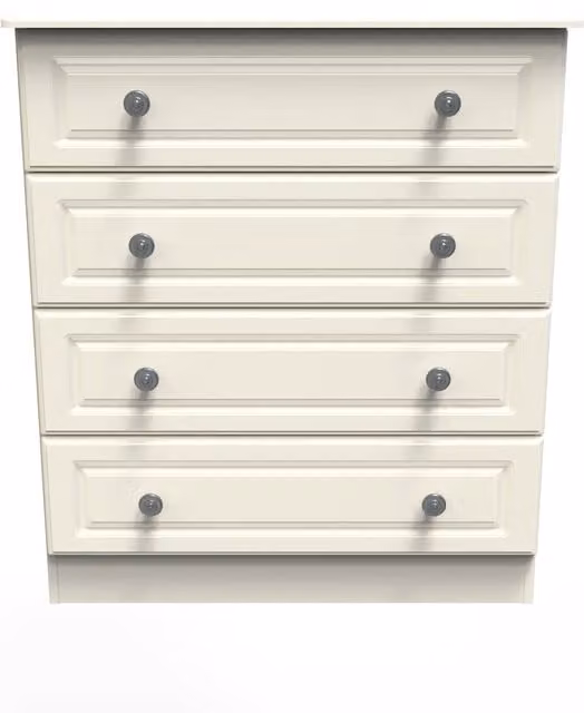 Ready Assembled 2 U Stirling 4 Drawer Chest in Beige – 1