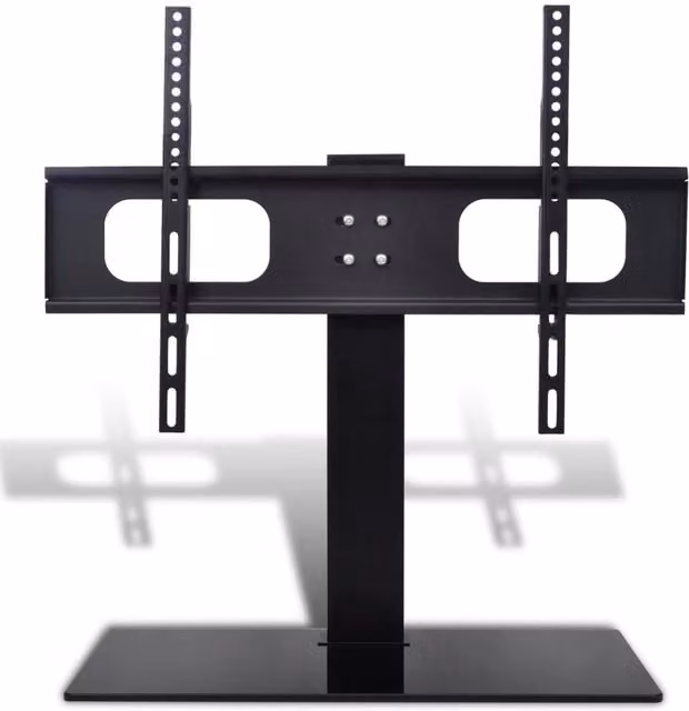 Berkfield Home Black Pedestal TV Stand for 37-55 Inch Screens