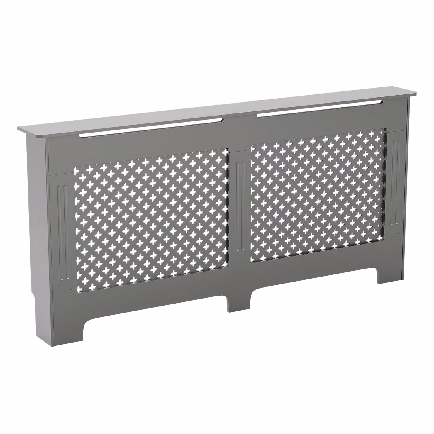 Vida Designs Oxford MDF Radiator Cover, Grey, W: 82.0 cm, H: 172.0 cm, D: 19.0 cm – 4