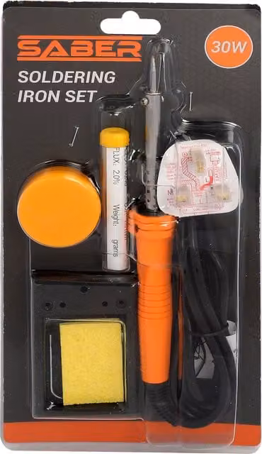 Saber 30W Soldering Iron Set in Orange