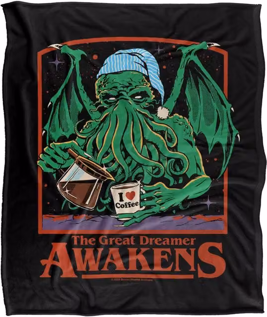 Steven Rhodes The Great Dreamer Super Soft Fleece Throw Blanket, Multicolour, W/D/H: 91 x 147 cm