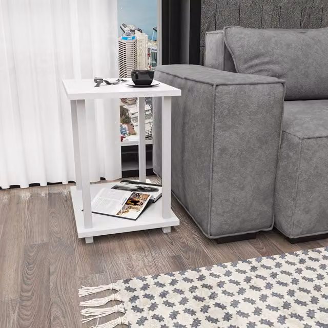 Decorotika Gurnee Side Table in White
