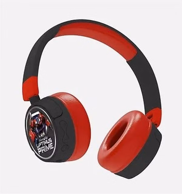 Transformers Optimus Prime Bluetooth Wireless Headphones - Black and Red