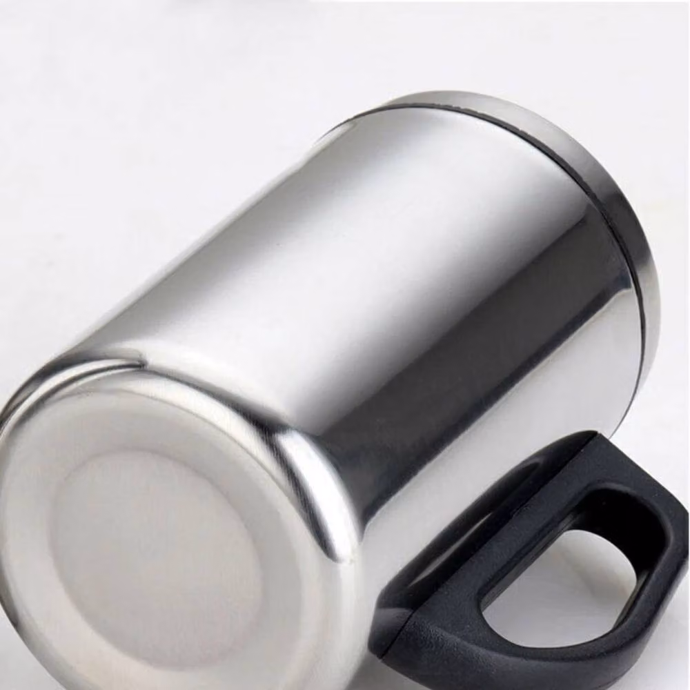 VOGREX Silver Stainless Steel Thermal Insulated Travel Mug with Lid, 500ml – 2