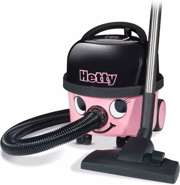 Numatic Hetty Compact 160 Bagged Vacuum Cleaner, Pink