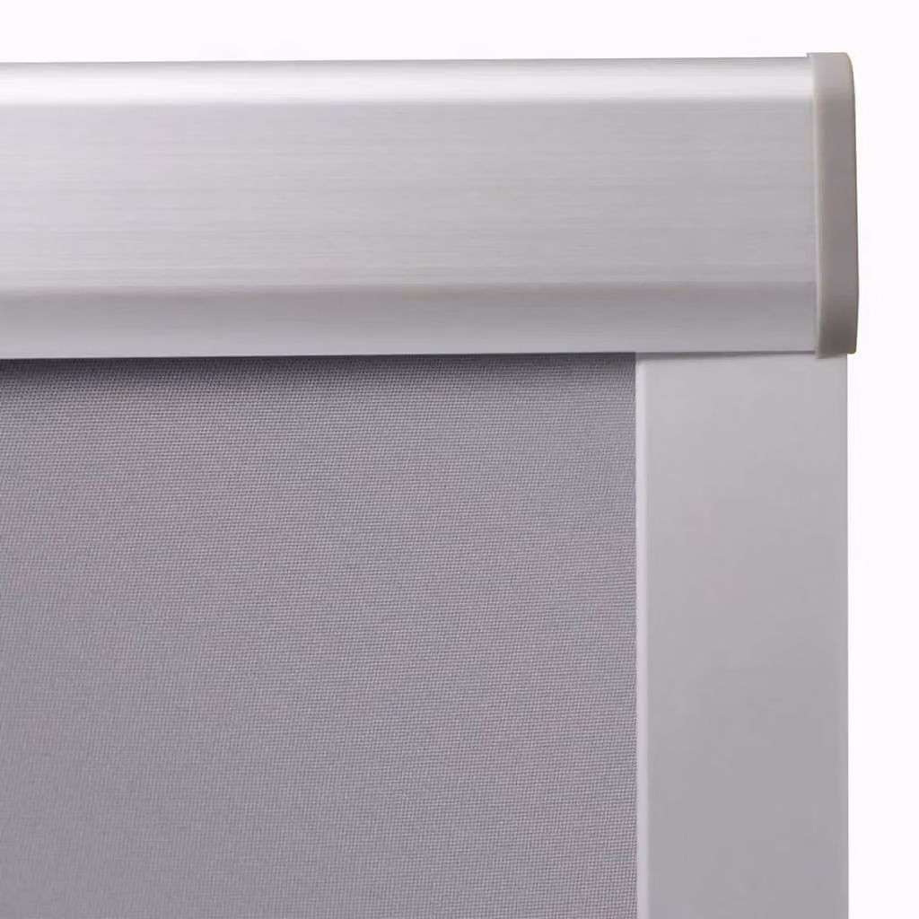 Berkfield Home Grey Blackout Roller Blinds, Thermal Insulating Polyester – 2