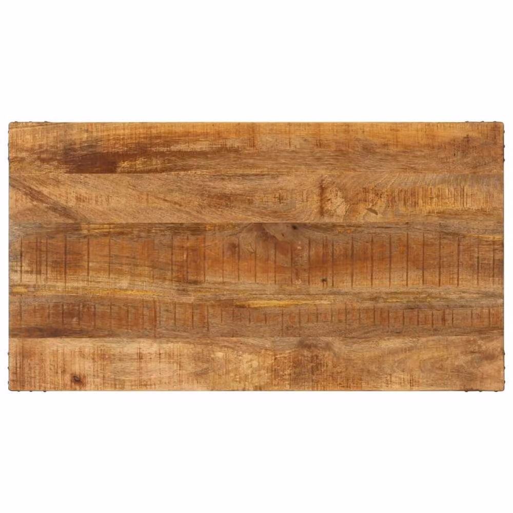 Berkfield Home Rectangular Mango Wood Dining Table in Brown, W/D/H: 110 x 60 x 76 cm – 4