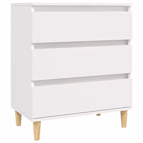 vidaXL Scandinavian Style White Sideboard in Engineered Wood W/D/H: 60 x 35 x 70 cm