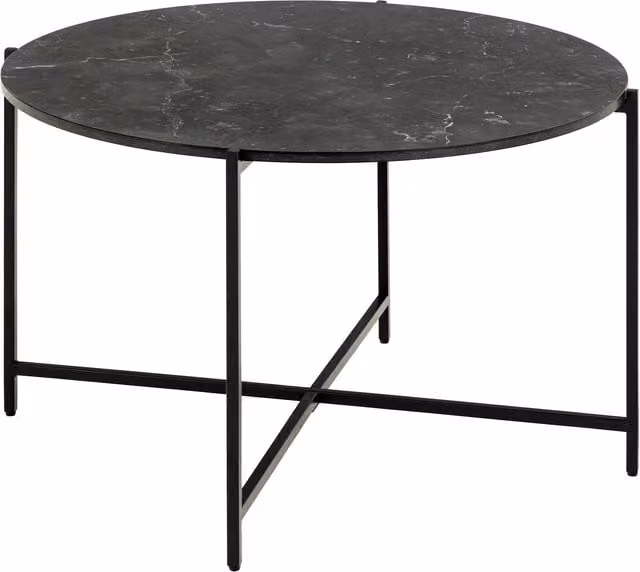 Furniture To Go Lamoine Round Coffee Table in Matt Black