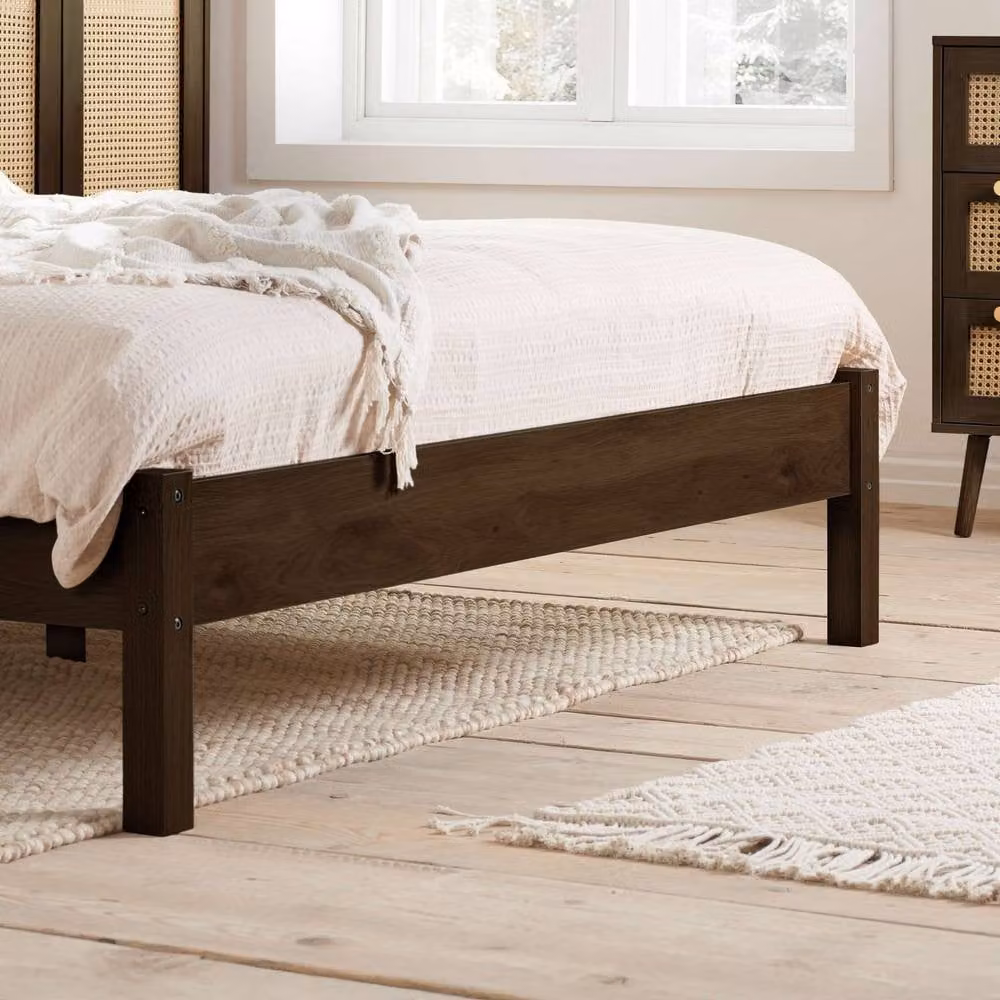Birlea Croxley Rattan Bed Frame in Walnut Brown, King Size 150cm – 2