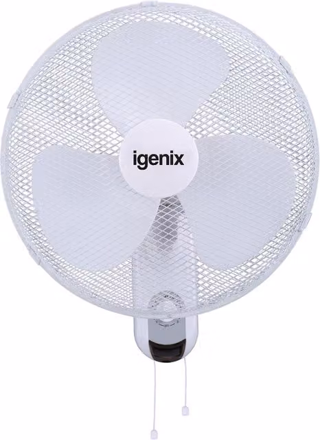 Igenix 16 inch Wall Mounted Fan in White