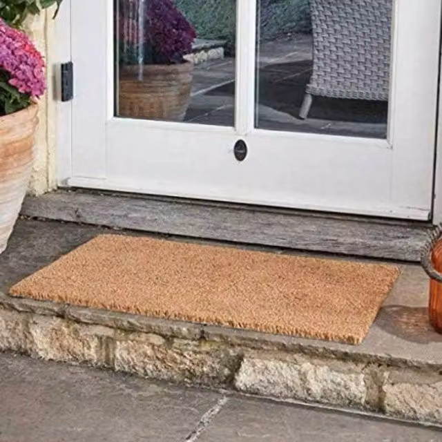 Marco Paul Non Slip Heavy Duty Coir Door Mat in Brown, W: 45 cm, L: 75 cm – 1
