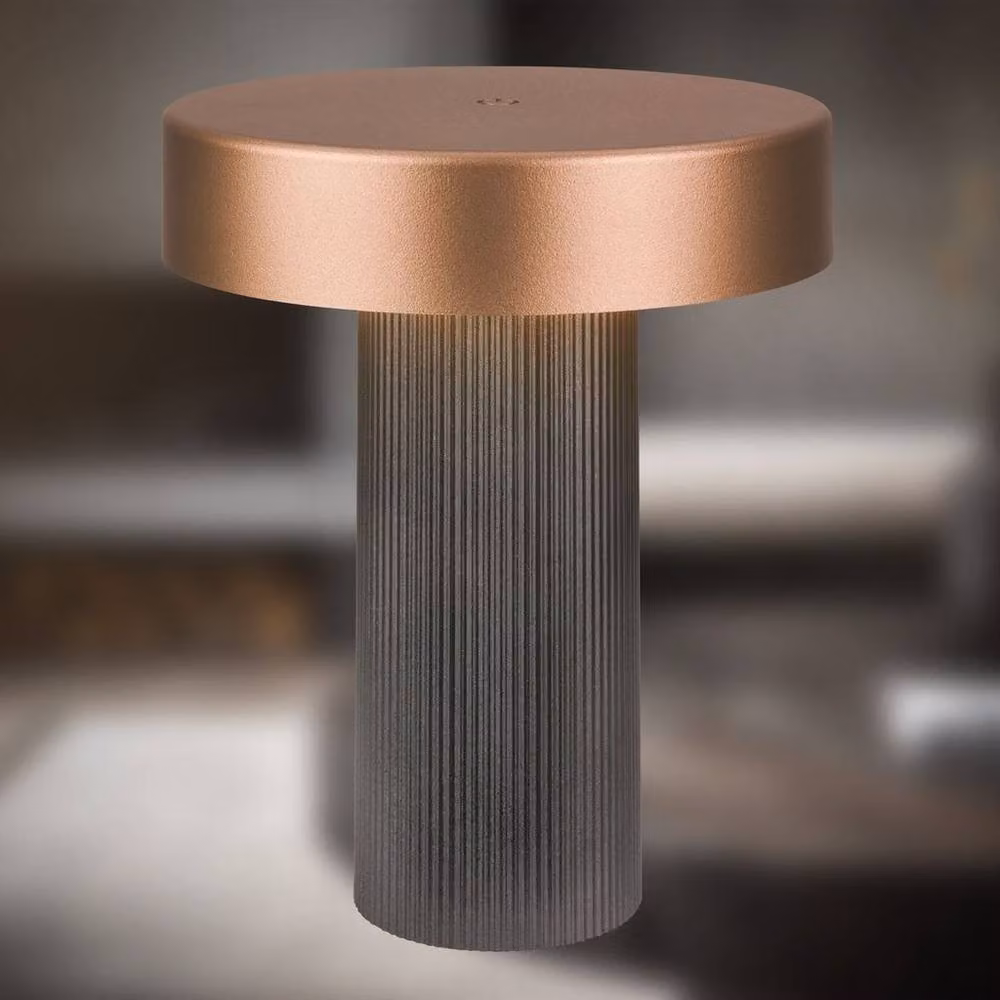 BRILONER Rechargeable Dimmable LED Table Lamp in Beige and Anthracite Bronze, W/D/H: 16 x 20 x 16 cm – 2