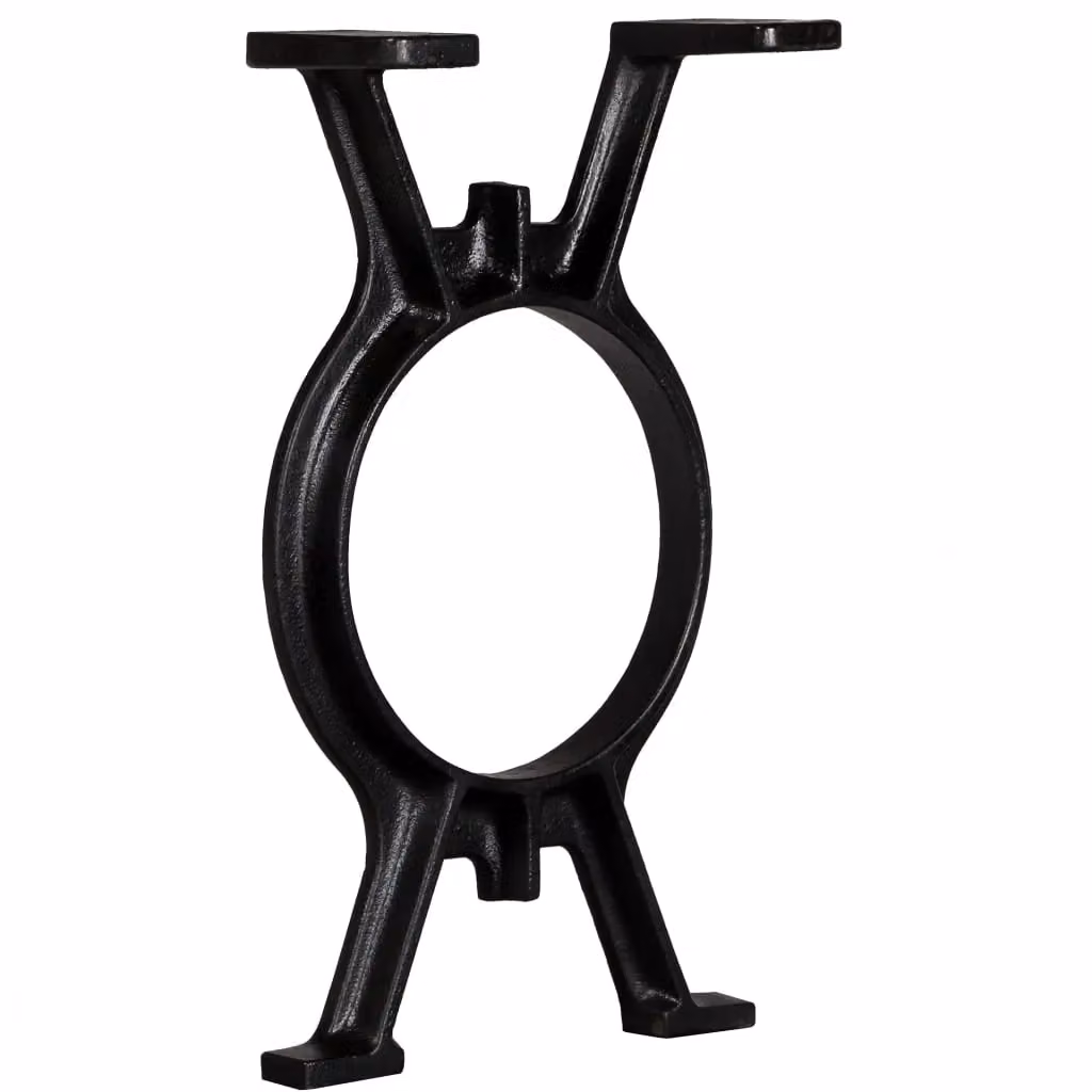 Berkfield Home O-Frame Cast Iron Bench Legs, 2 Pieces, Black – 2