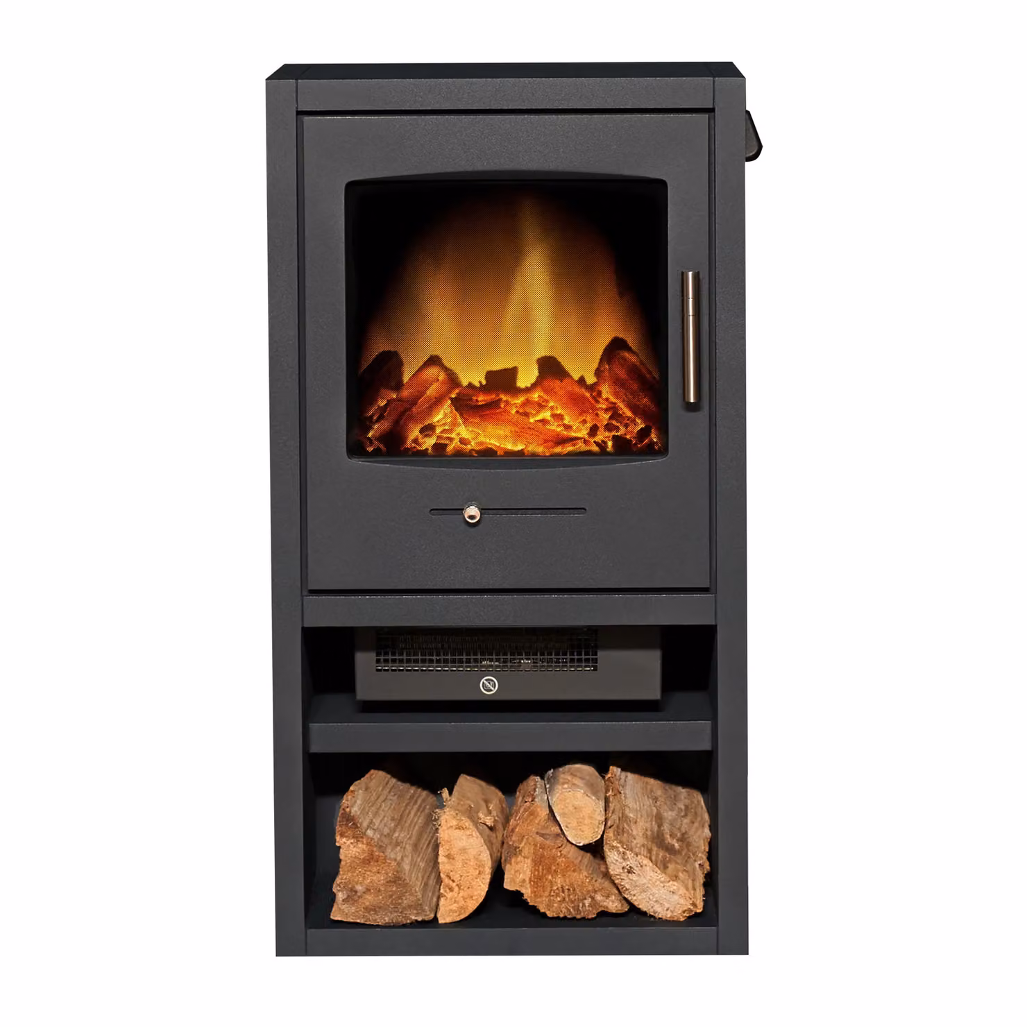 Adam Fires & Fireplaces Adam Bergen XL Electric Stove in Anthracite Grey – 3