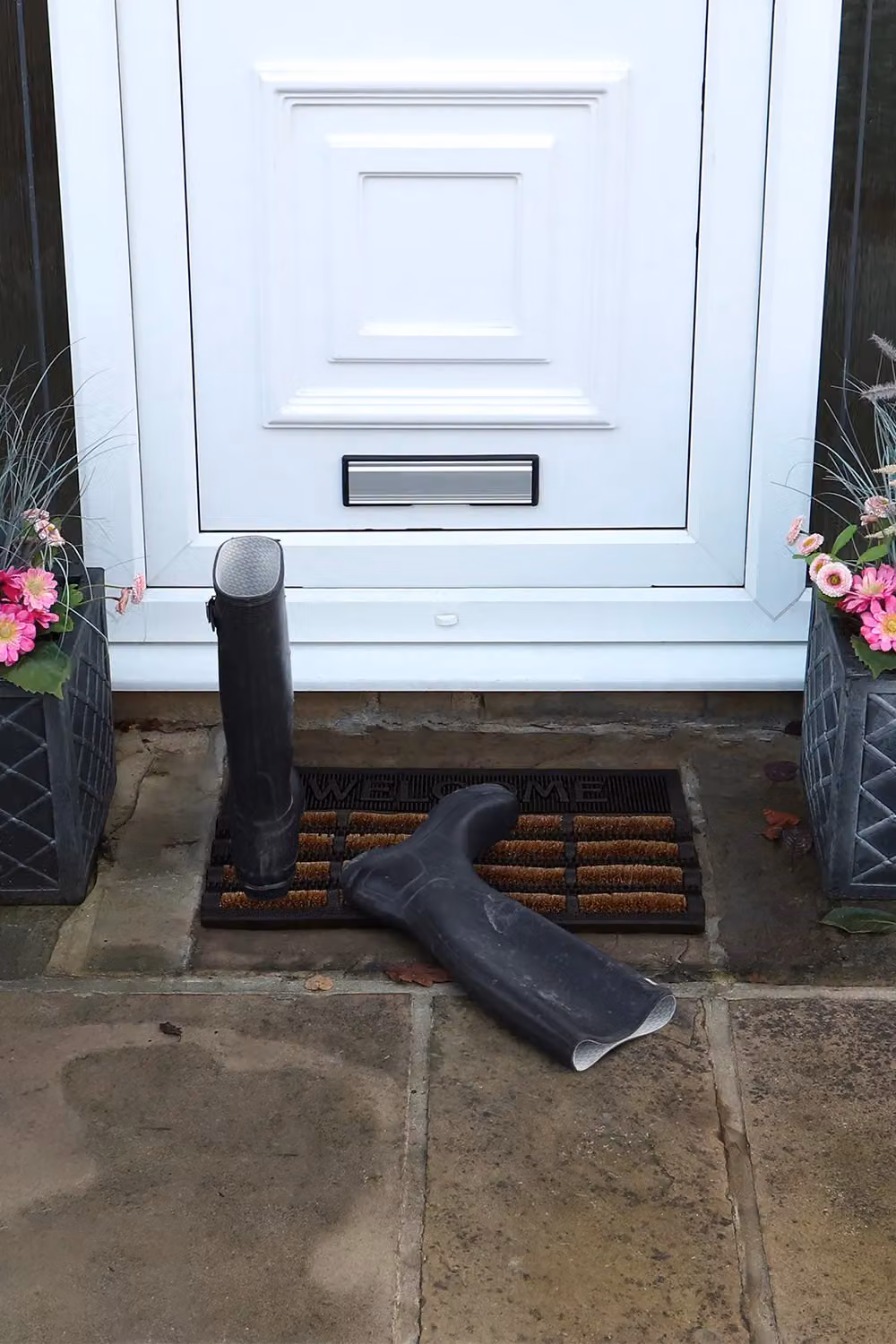 JVL Nimbus Tuffscrape Coir and Rubber Doormat, Brown/Beige, W: 40 cm, D: 60 cm – 8