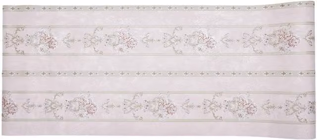Living and Home Dusty Pink Floral and Botanical Vintage Striped Wallpaper Roll