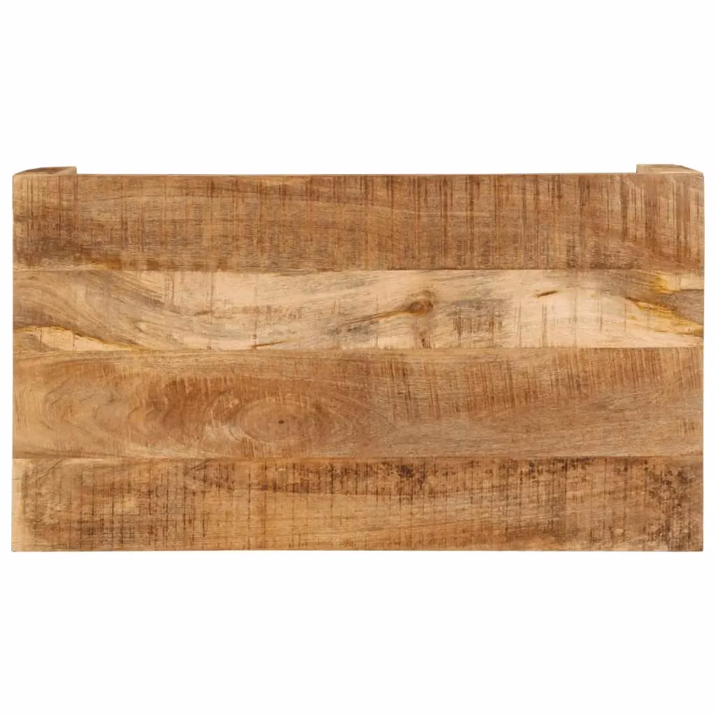 Berkfield Home Mango Wood Coffee Table in Brown, W: 100 cm, D: 55 cm, H: 40 cm – 2