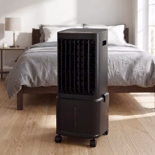 Air Pro 8L Portable 3-in-1 Air Cooler with Remote Control, Timer and Ice Packs, Black