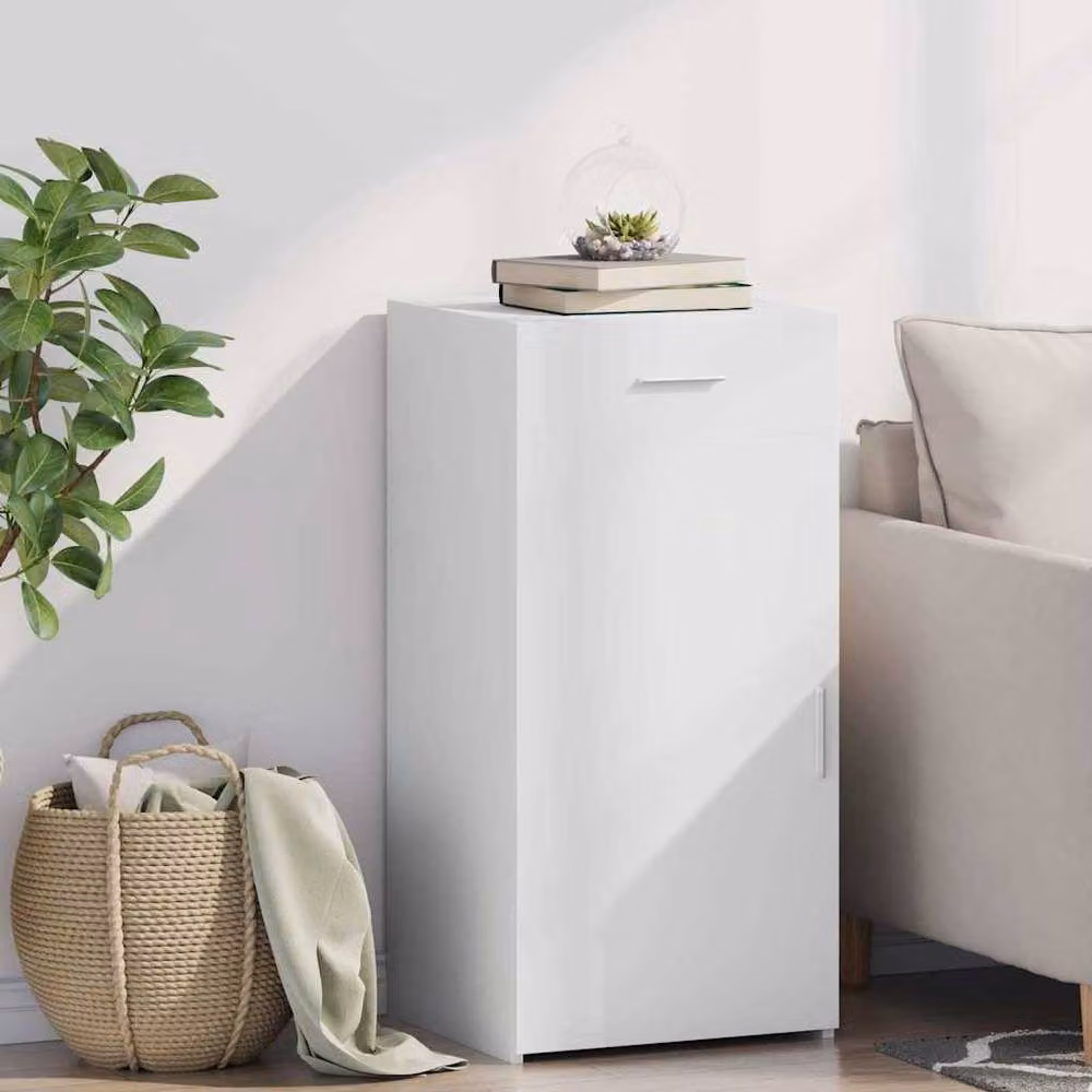 Berkfield Home White Classic Sideboard in MDF, W/D/H: 45 x 42.5 x 93 cm – 2