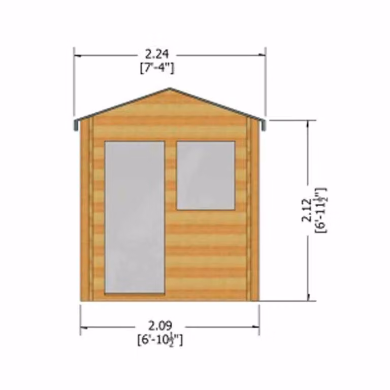 Shires Avesbury 19 mm Log Cabin in Blue