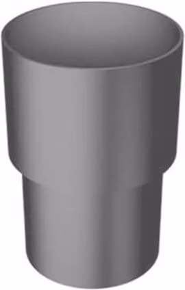 ARP Aluminium Round Swaged Downpipe Loose Socket 63mm Anthracite Grey 7016 Matt PPC Finish