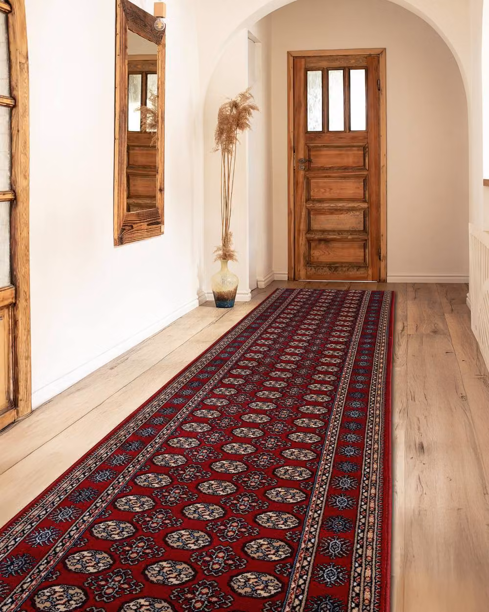 RugsX Red Wool Oriental Boho Runner, W: 100 cm, L: 200 cm – 3