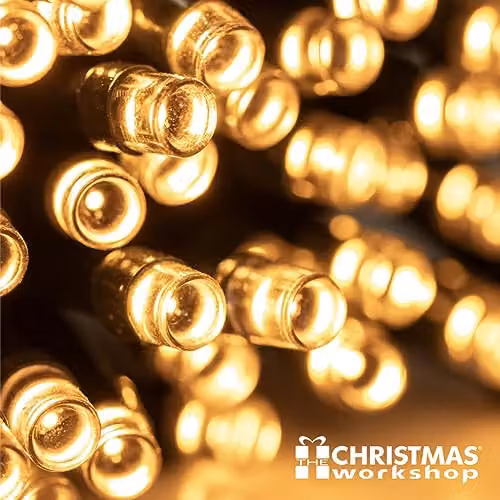 The Christmas Workshop 73529 Vintage Gold LED Chaser Christmas Fairy Lights with Timer and 8 Light Modes, 20.9 Metres – 5