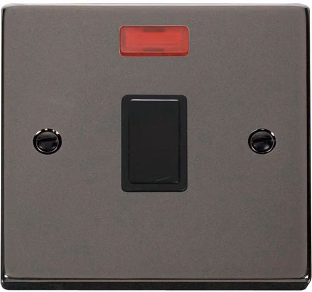 SE HOME Black Modern Flush Switch Plate